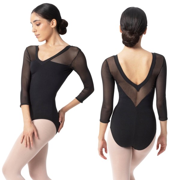 Ballett Trikot 3/4 Mesh-Arm