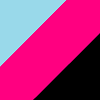 Schwarz-Pink-Hellblau