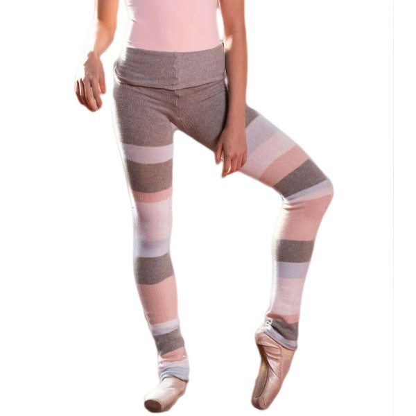 Striped cotton warm-up pants 5301