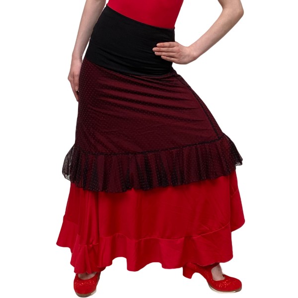 Flamenco Over Wrap Skirt GRAZALEMA DOTS