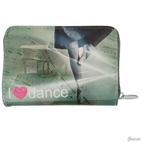 Portemonnaie I LOVE DANCE 14cm x 10cm