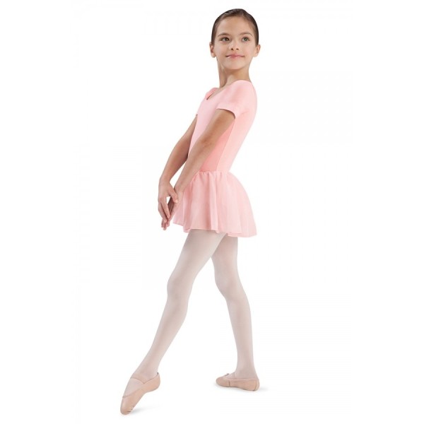 Girls Short Sleeve Skirted Leotard