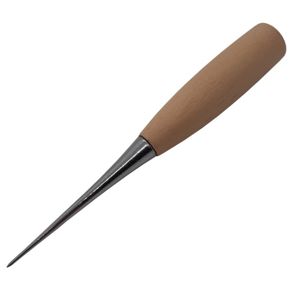 Leather awl with wooden handle - 120mm