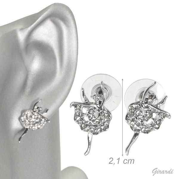 Ballerina Rhinestone Earrings