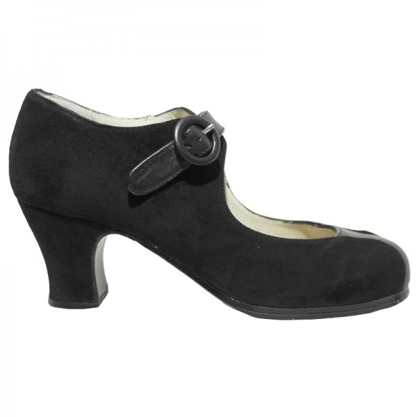 Flamenco Shoe MARIA JUNCAL Ante Negro