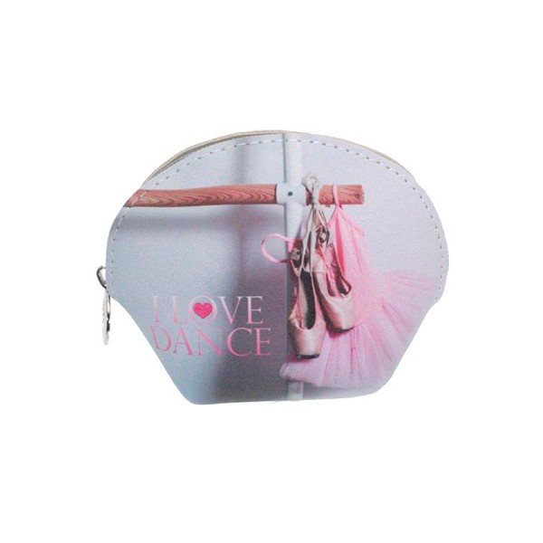 Dance-themed Curved Zip Coin Purse