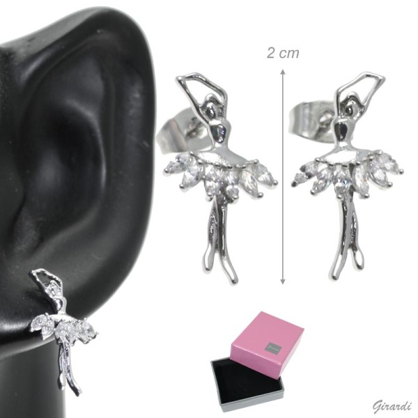 Ballerina Rhinestone Earrings