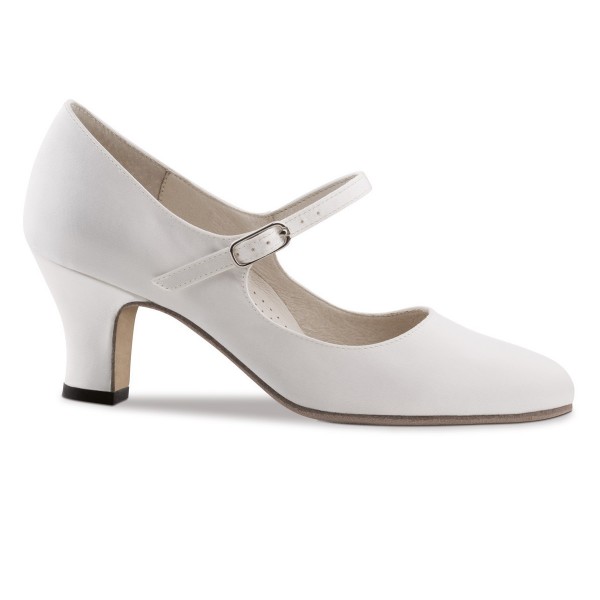 Ladies shoe ASHLEY 6 satin with leather sole