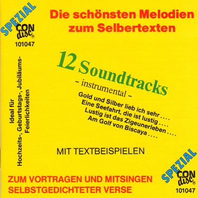 CD 12 Soundtracks - instrumental - Die schönsten Melodien zum Selbertexten