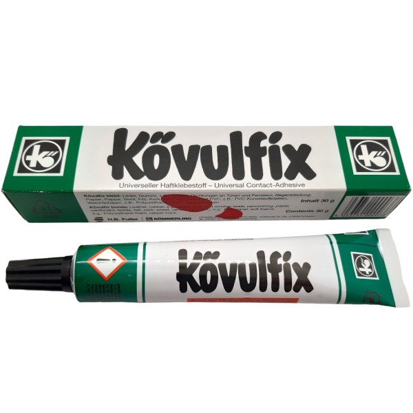 KÖVULFIX - Universalkleber für Leder, Kunststoffe und Gummi - 30g Tube