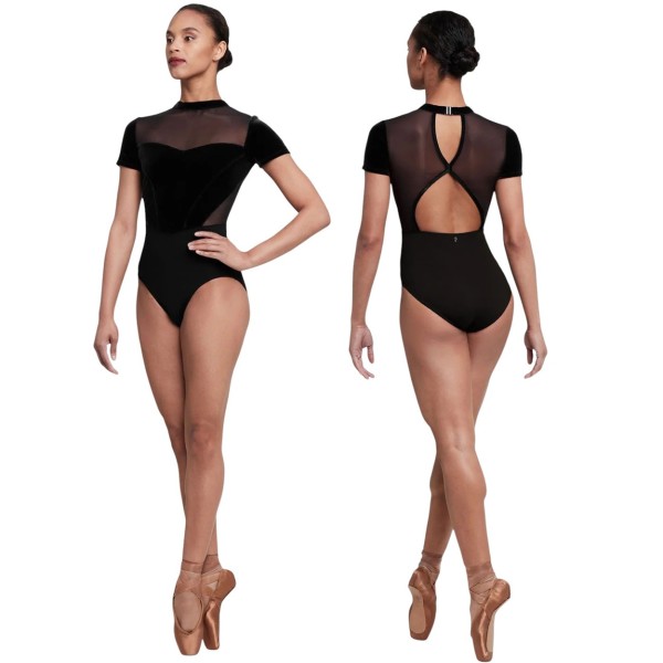 Ladies open back velvet leotard GIA