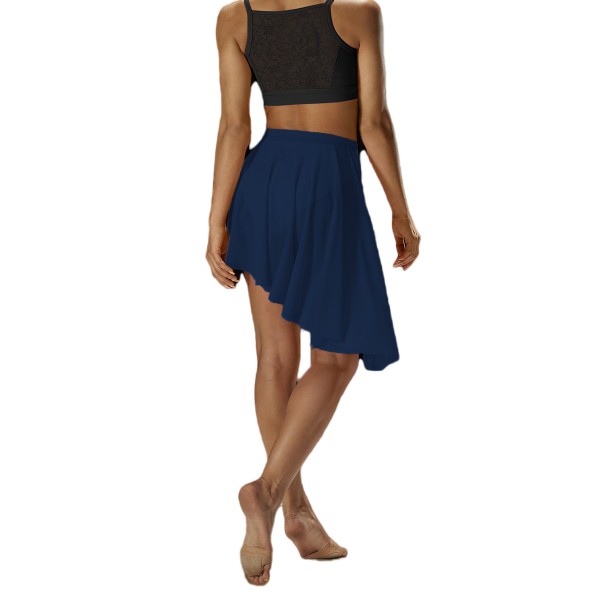 Mesh Pull-On Skirt ASYMETRIC