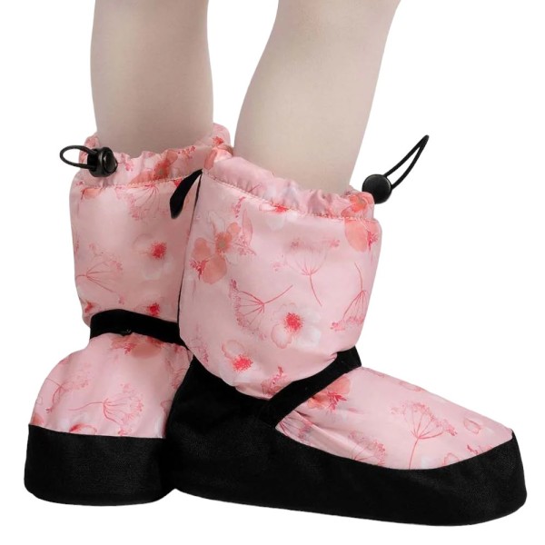 Childrens Floral Print Warm Up Booties